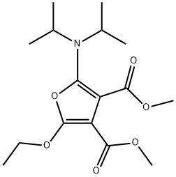 3,4-Furandicarboxylic  acid,  2-[bis(1-methylethyl)amino]-5-ethoxy-,  dimethyl  ester  (9CI) Structure