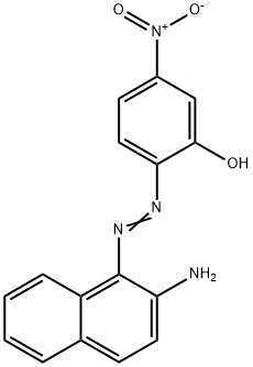 2-[(2-amino-1-naphthyl)azo]-5-nitrophenol Struktur