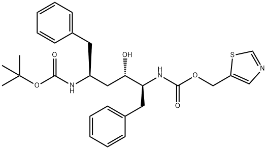 162849-95-8 (2S,3S,5S)-5-(叔丁氧羰基氨基)-2-(N-5-噻唑基甲氧羰基)氨基-1,6-二苯基-3-羟基己烷