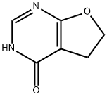 Furo[2,3-d]pyrimidin-4-ol, 5,6-dihydro- (8CI) 化学構造式