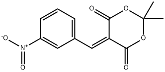 2,2-Dimethyl-5-(3-nitrobenzylidene)-1,3-dioxane-4,6-dione Struktur