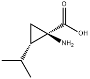 Cyclopropanecarboxylic acid, 1-amino-2-(1-methylethyl)-, (1R-cis)- (9CI) 结构式