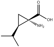 Cyclopropanecarboxylic acid, 1-amino-2-(1-methylethyl)-, (1S-cis)- (9CI) Structure