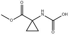 Cyclopropanecarboxylic acid, 1-(carboxyamino)-, monomethyl ester (9CI) Structure