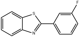 2-(3-氟苯基)-1,3-苯并噻唑, 1629-07-8, 结构式