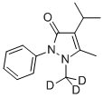 PROPYPHENAZONE-D3 (2-N-METHYL-D3) Struktur