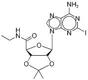 2-IODO-5'-ETHYLCARBOXAMIDO-2',3'-O-ISOPROPYLIDENEADENOSINE,162936-24-5,结构式