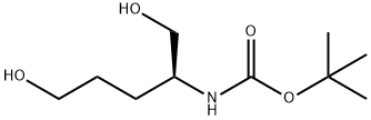 (S)-(-)-N-Boc-2-Amino-1,5-pentanediol 化学構造式