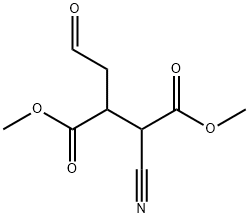 Butanedioic acid, 2-cyano-3-(2-oxoethyl)-, dimethyl ester (9CI),162956-90-3,结构式
