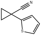 1-(thiophen-2-yl)cyclopropanecarbonitrile 化学構造式