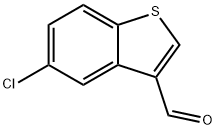 5-氯-1-苯并噻吩-3-甲醛 结构式