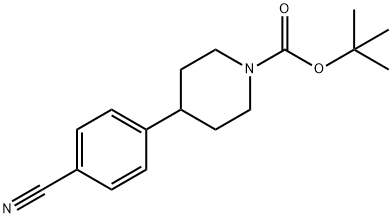 1-BOC-4-(4'-CYANOPHENYL)PIPERIDINE Structure
