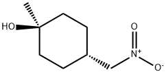 (1r,4r)-1-methyl-4-(nitromethyl)cyclohexan-1-ol Struktur