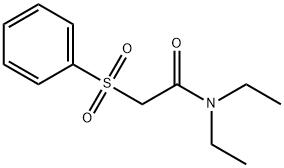 2-(Benzenesulfonyl)-N,N-diethylacetamide Struktur