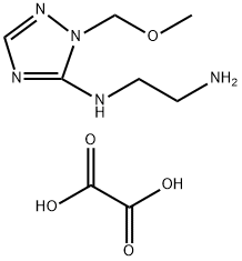 N-[1-(methoxymethyl)-1H-1,2,4-triazol-5-yl]ethane-1,2-diamine oxalate Structure