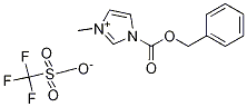 1-苄氧羰基-3-甲基咪唑三氟甲磺酸盐 结构式