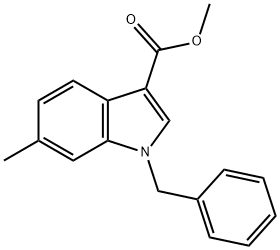 1H-INDOLE-3-CARBOXYLIC ACID, 6-METHYL-1-(PHENYLMETHYL)-,METHYL ESTER