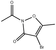 2-acetyl-4-bromo-5-methylisoxazol-3(2H)-one Struktur