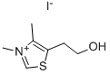 5-(2-ヒドロキシエチル)-3,4-ジメチルチアゾール-3-イウム·ヨージド 化学構造式