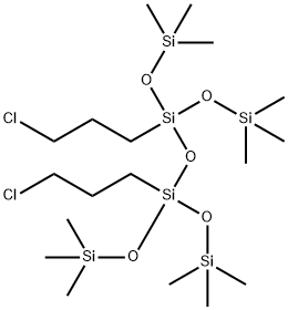 1,3-双(3-氯丙基)四(三甲基硅氧基)二硅氧烷, 163124-51-4, 结构式