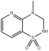 2H-Pyrido[2,3-e]-1,2,4-thiadiazine,3,4-dihydro-4-methyl-,1,1-dioxide(9CI) 化学構造式