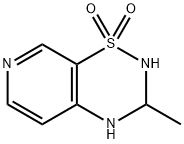 2H-Pyrido[4,3-e]-1,2,4-thiadiazine,3,4-dihydro-3-methyl-,1,1-dioxide(9CI),163136-63-8,结构式