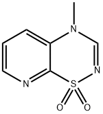 4H-Pyrido[3,2-e]-1,2,4-thiadiazine,4-methyl-,1,1-dioxide(9CI) 结构式