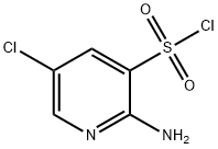 2-氨基-5-氯吡啶-3-磺酰氯 结构式