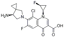 3-Quinolinecarboxylic acid, 7-[(7S)-7-aMino-5-azaspiro[2.4]hept-5-yl]-8-chloro-6-fluoro-1-[(1R,2S)-2-fluorocyclopropyl]-1,4-dihydro-4-oxo-|