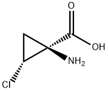 Cyclopropanecarboxylic acid, 1-amino-2-chloro-, (1S-cis)- (9CI) Structure