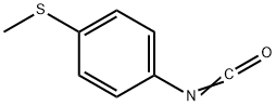 4-(メチルチオ)フェニルイソシアナート 化学構造式