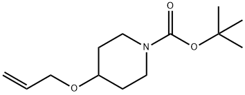 4-Allyloxy-piperidine-1-carboxylic acid tert-butyl ester 化学構造式