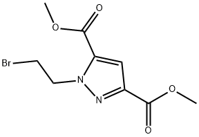 DIMETHYL 1-(2-BROMOETHYL)-1H-PYRAZOLE-3,5-DICARBOXYLATE Struktur