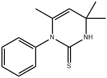 1,4-DIHYDRO-1-PHENYL-4,4,6-TRIMETHYL-2-PYRIMIDINETHIOL,16325-43-2,结构式