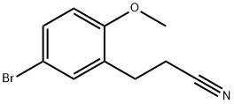 3-(5-bromo-2-methoxy-phenyl)propionitrile Structure