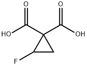 1,1-Cyclopropanedicarboxylicacid,2-fluoro-(9CI) Struktur