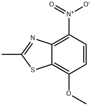 Benzothiazole, 7-methoxy-2-methyl-4-nitro- (9CI),163299-53-4,结构式
