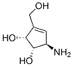 3-Cyclopentene-1,2-diol,5-amino-3-(hydroxymethyl)-,[1S-(1alpha,2alpha,5beta)]-(9CI) Structure