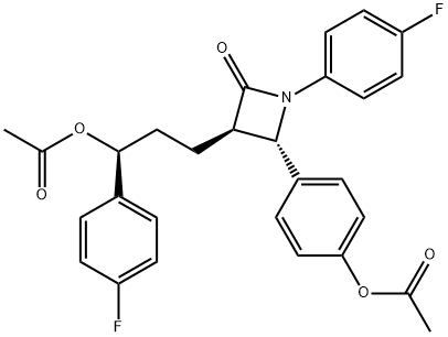 Ezetimibe Diacetate Struktur