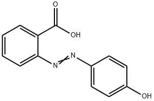 4-ヒドロキシアゾベンゼン-2'-カルボン酸 化学構造式