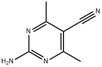 5-Pyrimidinecarbonitrile, 2-amino-4,6-dimethyl- (8CI,9CI) 化学構造式