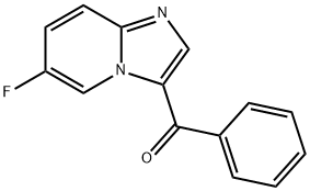 6-氟咪唑并(1,2-A)吡啶-3-苯基酮 结构式