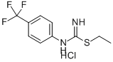 S-乙基-N-[4-(三氟甲基)苯基]异硫脲盐酸盐 结构式