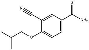 3-氰基-4-异丁氧基硫代苯甲酰胺, 163597-57-7, 结构式