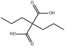 二丙基丙二酸,1636-27-7,结构式