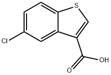 5-氯苯并[B]噻吩-3-羧酸 结构式