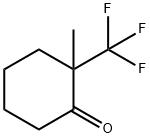 2-甲基-2-三氟甲基环己酮 结构式