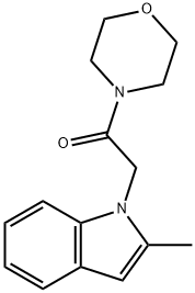 4-((2-Methyl-1H-indol-1-yl)acetyl)morpholine 结构式