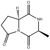 Pyrrolo[1,2-a]pyrazine-1,4,6(7H)-trione, tetrahydro-3-methyl-, (3S,8aS)- (8CI) 结构式