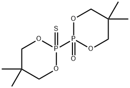 5,5,5',5'-Tetramethyl-2,2'-bi[1,3,2-dioxaphosphorinane]2-oxide 2'-sulfide Structure